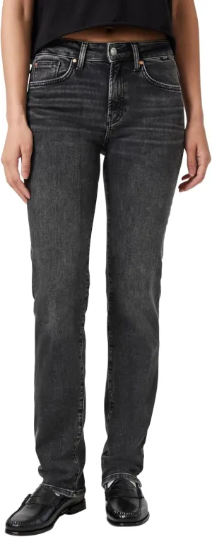 Mavi Women's Kendra High Rise Straight Boyfriend Jeans - Stretch Denim Jeans - Comfortable Jeans for Women, Machine Washable