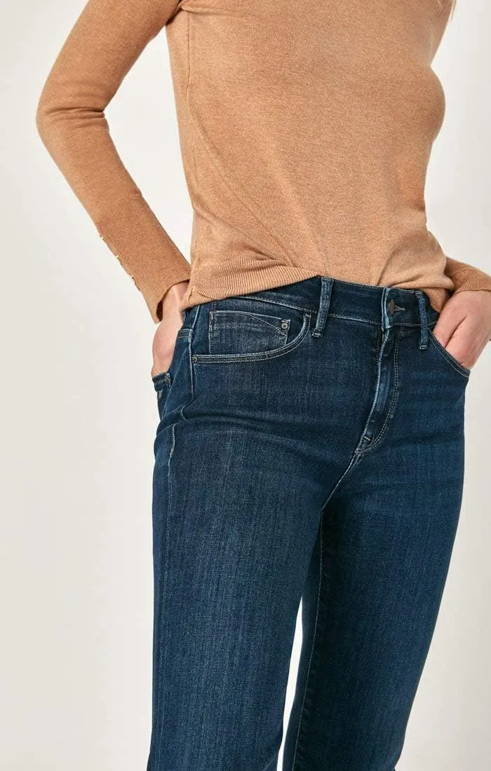 Mavi Women's Kendra High Rise Straight Boyfriend Jeans - Stretch Denim Jeans - Comfortable Jeans for Women, Machine Washable
