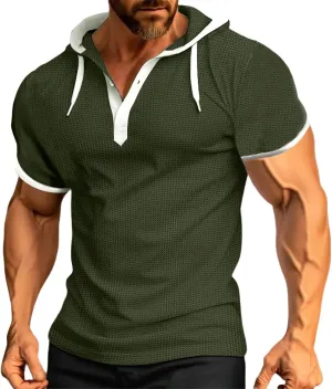 Men Essential Quick-Dry T Shirt Quick Dry Workout Top Minimalist Logo Athletic Summer Ready Tunics