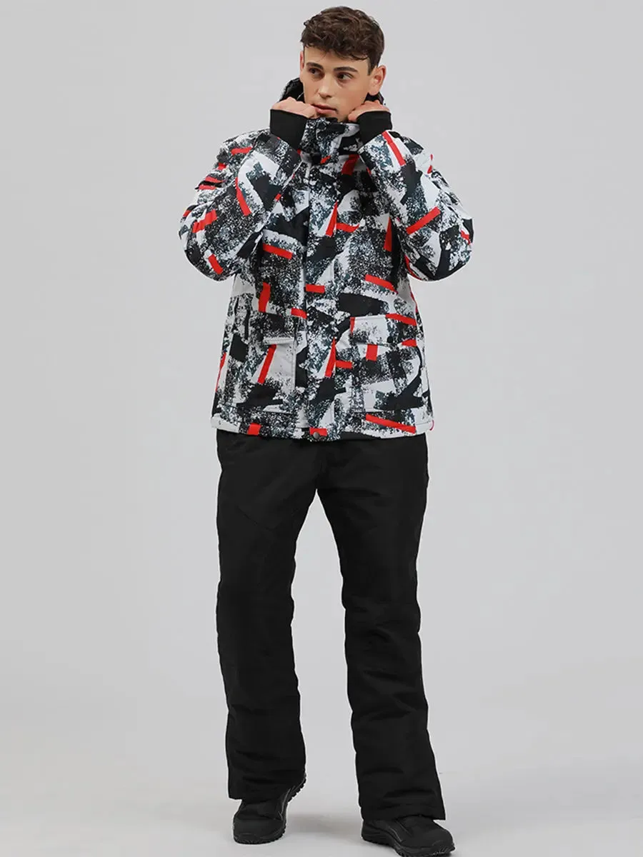 Men Insulated Skiing Shell Jacket Outdoor Snowsuits