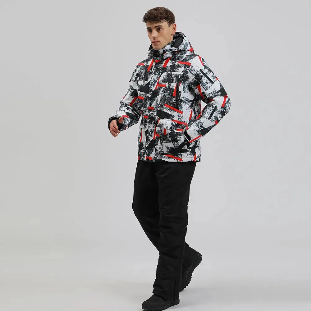 Men Insulated Skiing Shell Jacket Outdoor Snowsuits