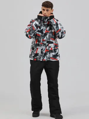 Men Insulated Skiing Shell Jacket Outdoor Snowsuits