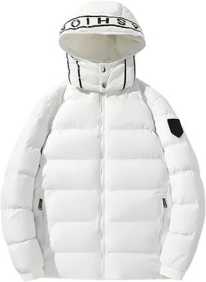 Men's Autumn And Winter Jacket Coat Leisure Plus Size Light Zip Pocket Cotton Padded Warm Soft Hooded Men Coat