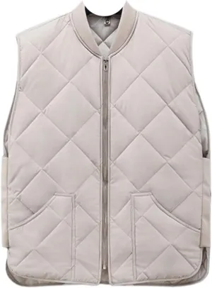 Men's Autumn Winter Warm Vest Sleeveless Jacket Cotton Padded Waistcoat Cargo Work Wear Male Coat