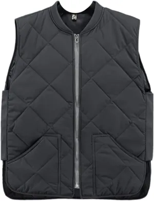 Men's Autumn Winter Warm Vest Sleeveless Jacket Cotton Padded Waistcoat Cargo Work Wear Male Coat