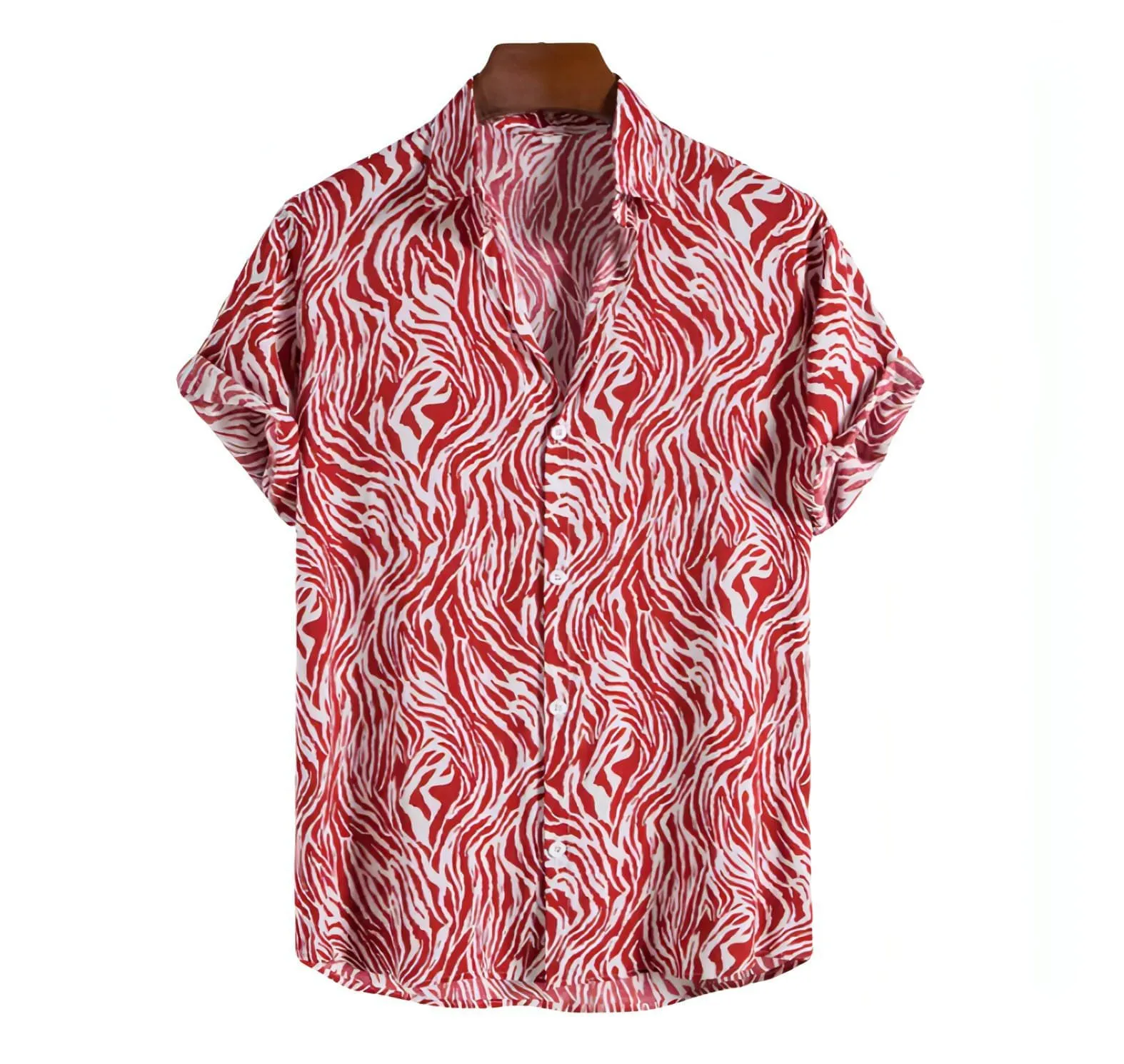 Mens Beach Shirts - Hawaiian shirts - Cheetah