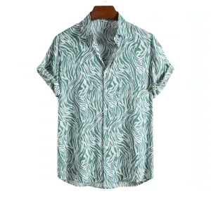 Mens Beach Shirts - Hawaiian shirts - Cheetah