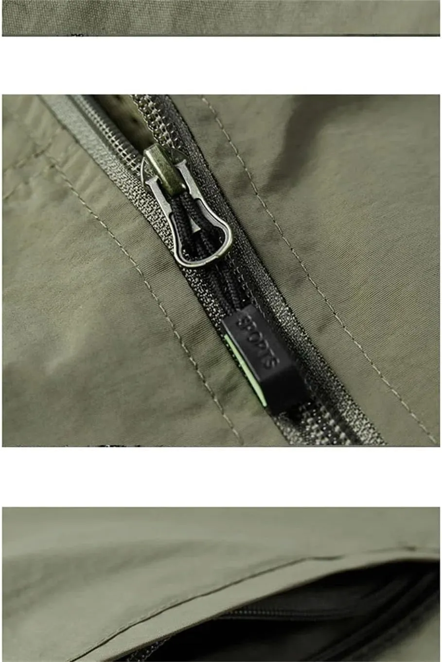Men's Classic Cargo Vest Lapel Collar Sleeveless Vest Lining with Mesh Breathable Travel Tops Quick Dry Fishing Tops