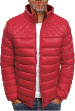 Men'S Down Jackets & Coats Zip Up Puffer Jacket Winter Lightweight Heated Sports Oversized Coats