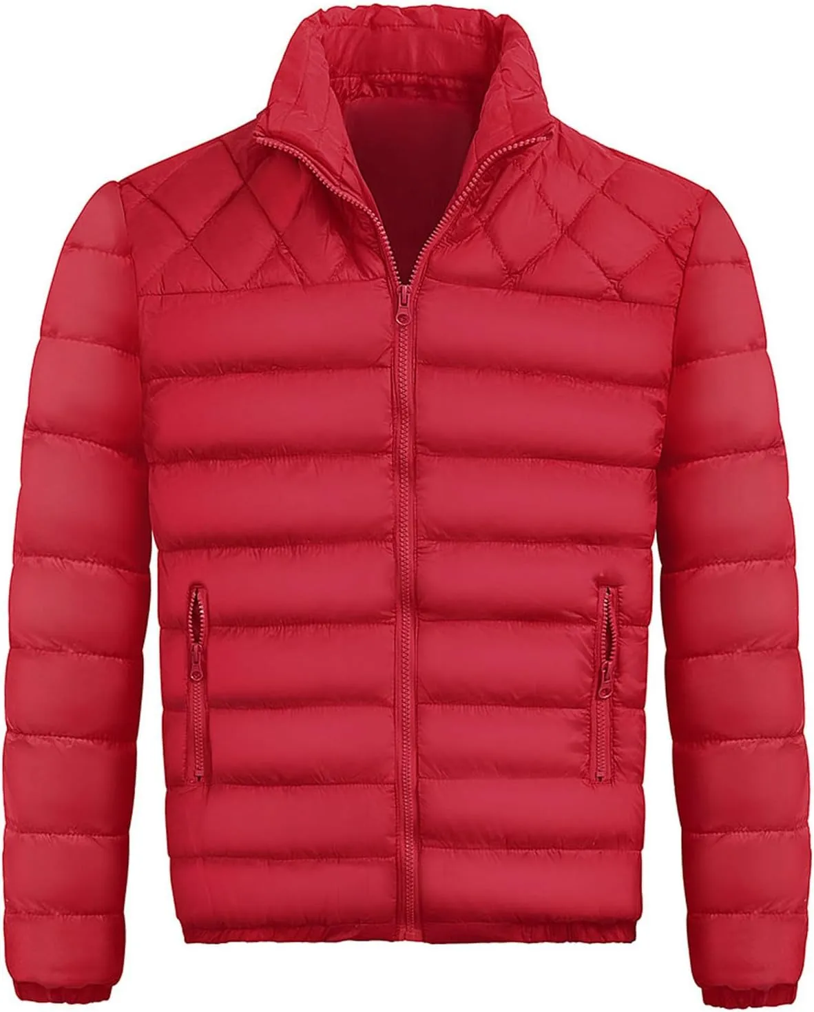 Men'S Down Jackets & Coats Zip Up Puffer Jacket Winter Lightweight Heated Sports Oversized Coats