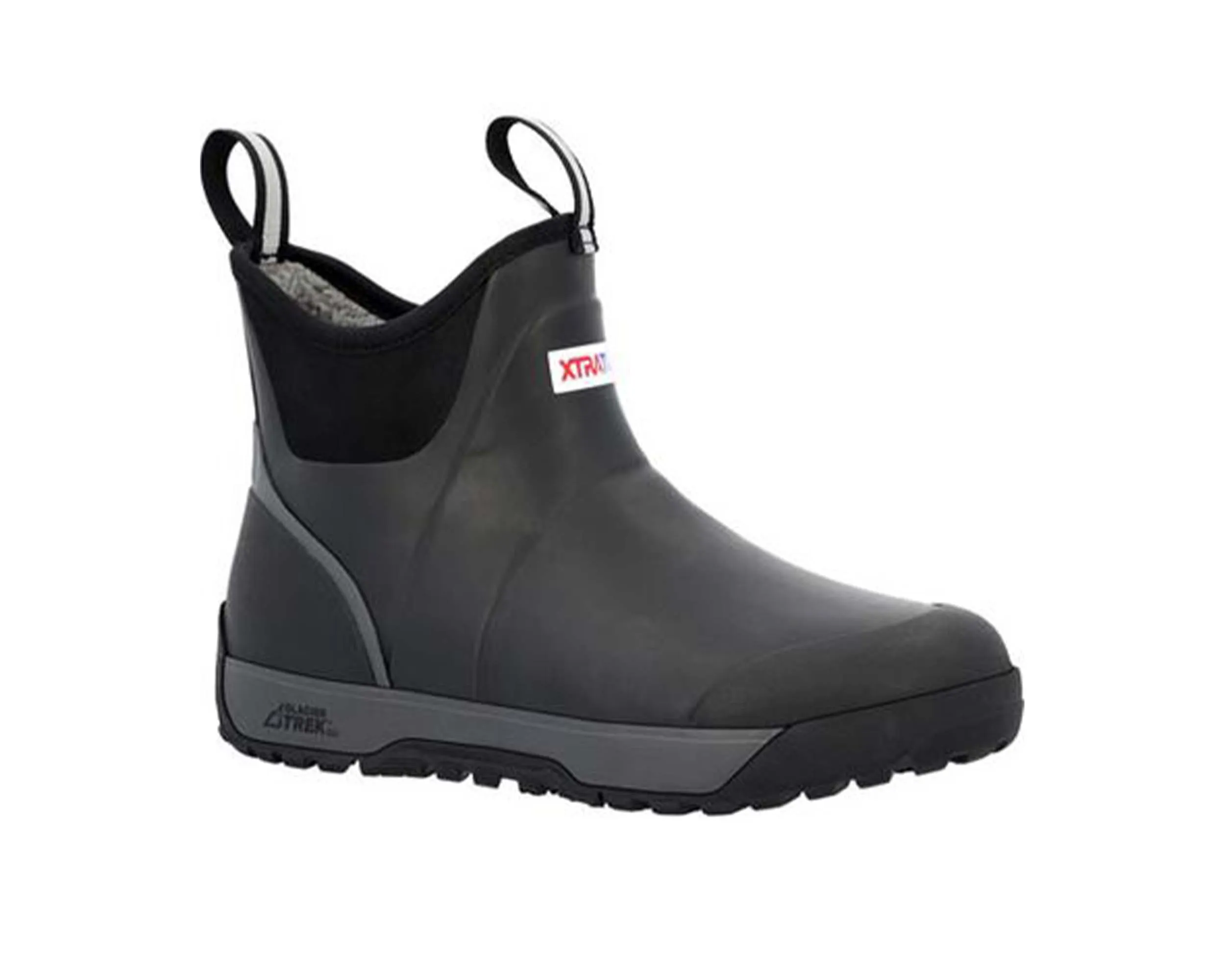 Men`s Ice Fleece Lined Rubber Ankle Deck Boot