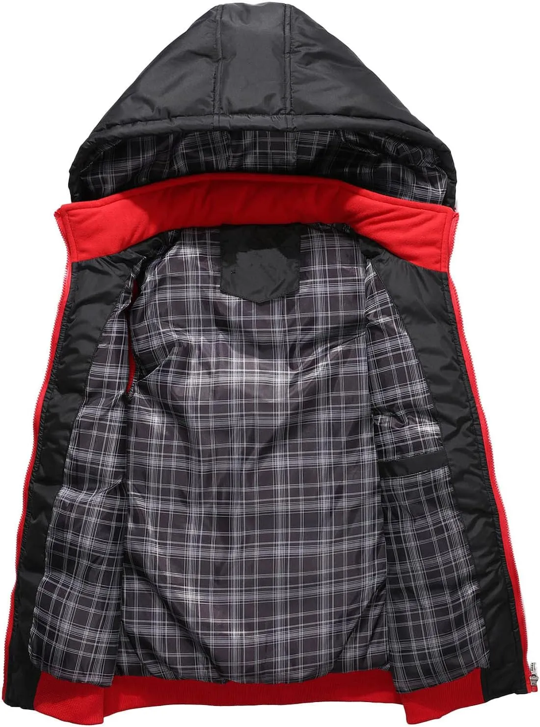 Men's Lightweight Packable Insulated Thick Padded Vest Men Warm Solid Heated Cotton Tops Pocket Casual Packable Padded