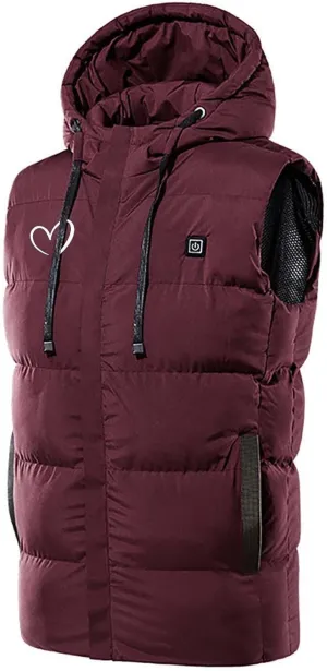 Men's Lightweight Packable Insulated Thick Padded Vest Men Warm Solid Heated Cotton Tops Pocket Casual Packable Padded