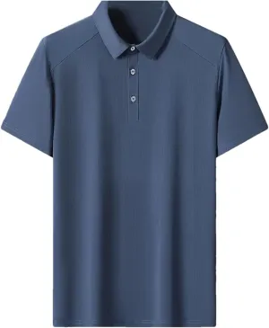 Men's Polo Shirt Quick Dry Ice Silk Sports Jogging Polo Shirts Golf Shirt Short Sleeve T-Shirt