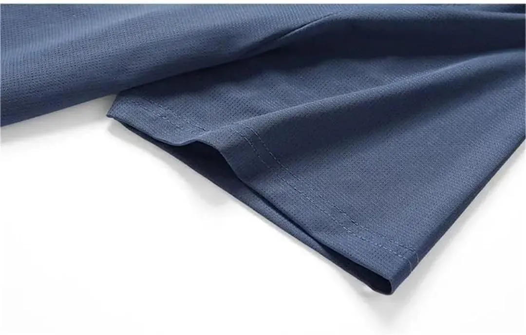 Men's Polo Shirt Quick Dry Ice Silk Sports Jogging Polo Shirts Golf Shirt Short Sleeve T-Shirt