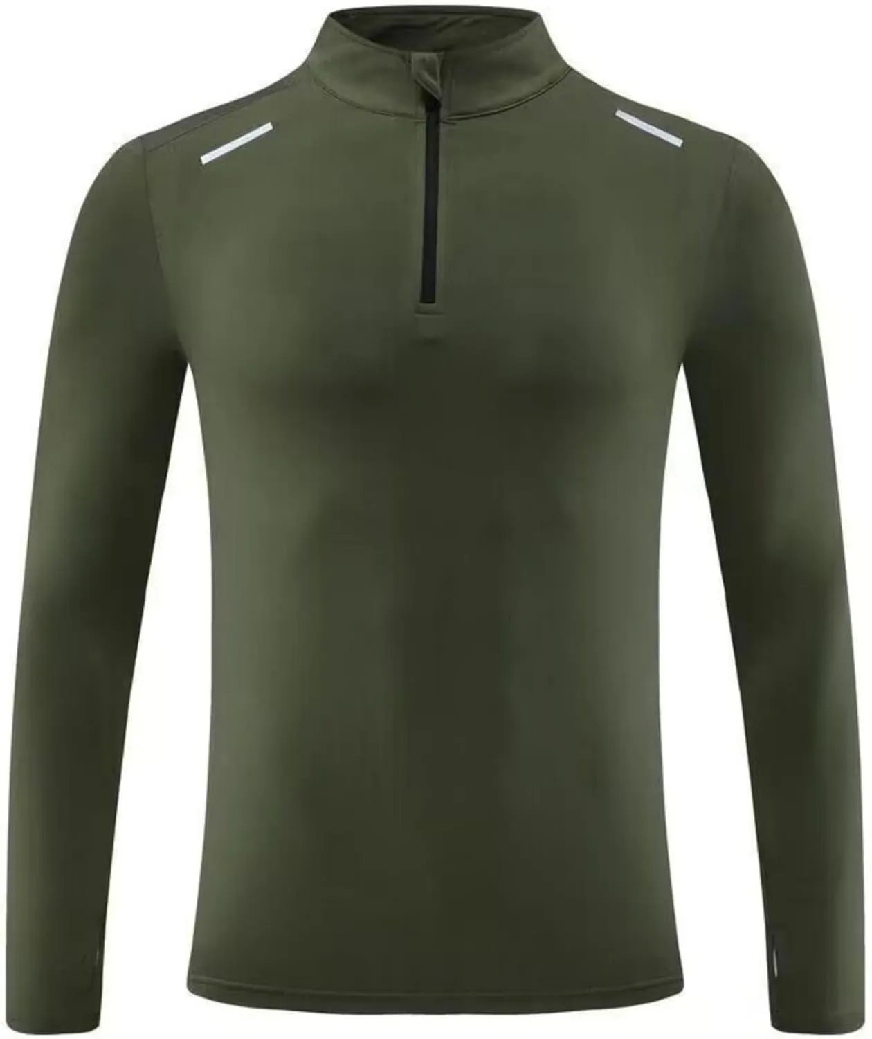Men's Quick-Dry Shirt with Stand Collar for Autumn & Winter Sportswear,Mens Shirt,Zippered Collar Shirt