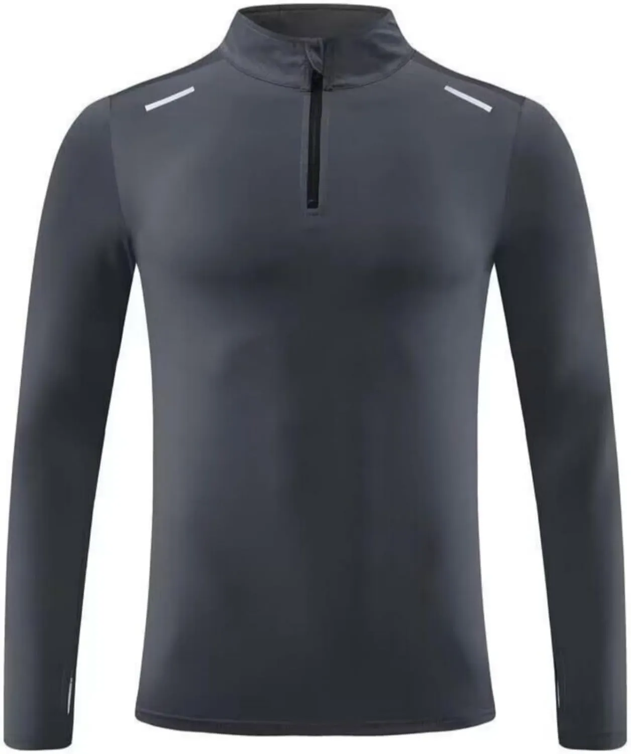 Men's Quick-Dry Shirt with Stand Collar for Autumn & Winter Sportswear,Mens Shirt,Zippered Collar Shirt