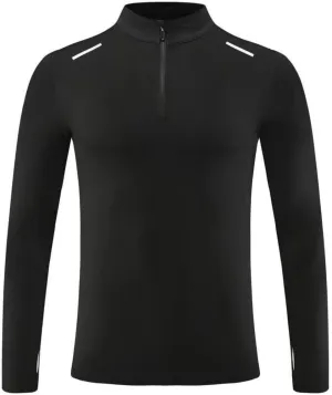 Men's Quick-Dry Shirt with Stand Collar for Autumn & Winter Sportswear,Mens Shirt,Zippered Collar Shirt