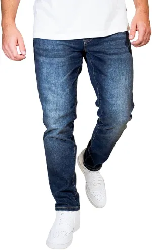 Men's Slim Fit Jeans - Mid Rise & Stretchy Denim Pants for Men - Casual Denim Jeans - Tapered Jeans for Men