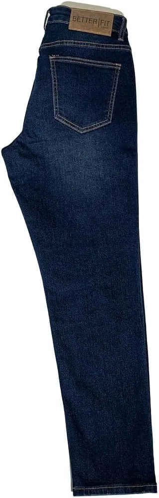 Men's Slim Fit Jeans - Mid Rise & Stretchy Denim Pants for Men - Casual Denim Jeans - Tapered Jeans for Men