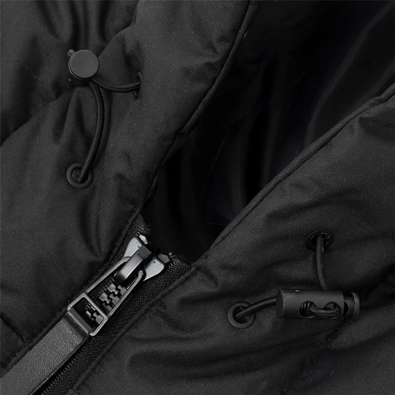 Men's Thickened Bread Cloth Faux- Hooded Letter Print Full-Zipper Padded Plus Size Cotton Coat Jacket Small Mens