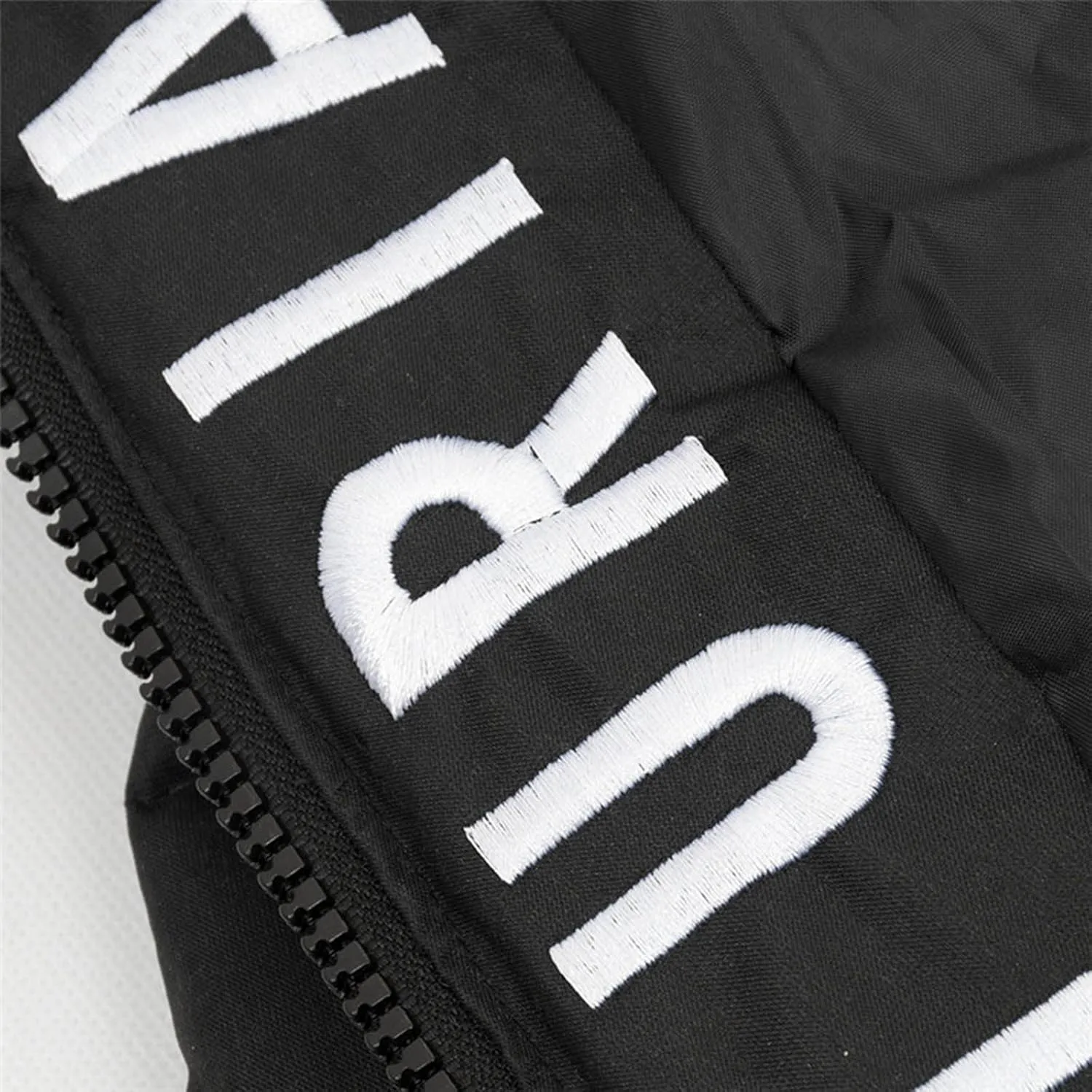 Men's Thickened Bread Cloth Faux- Hooded Letter Print Full-Zipper Padded Plus Size Cotton Coat Jacket Small Mens