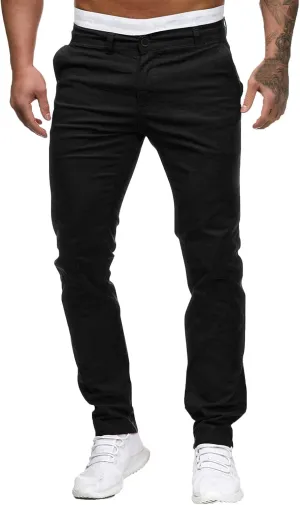 Men's Waterproof Hiking Pants Slim Fit Joggers Stretch Quick Dry Outdoor Pants with Pockets Skinny Buttoned Trousers