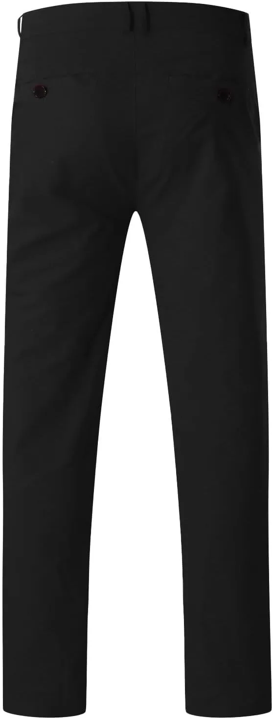 Men's Waterproof Hiking Pants Slim Fit Joggers Stretch Quick Dry Outdoor Pants with Pockets Skinny Buttoned Trousers