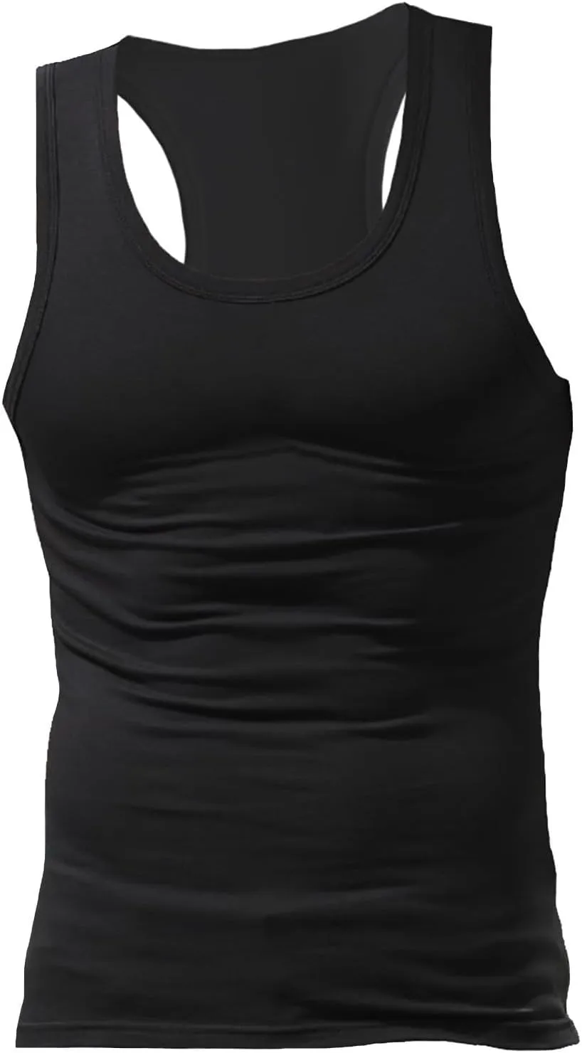 Mens Workout Tank Tops Lightweight Quick Dry Muscle Cut Shirts Moisture Wicking Sport Sleeveless Compression Shirs