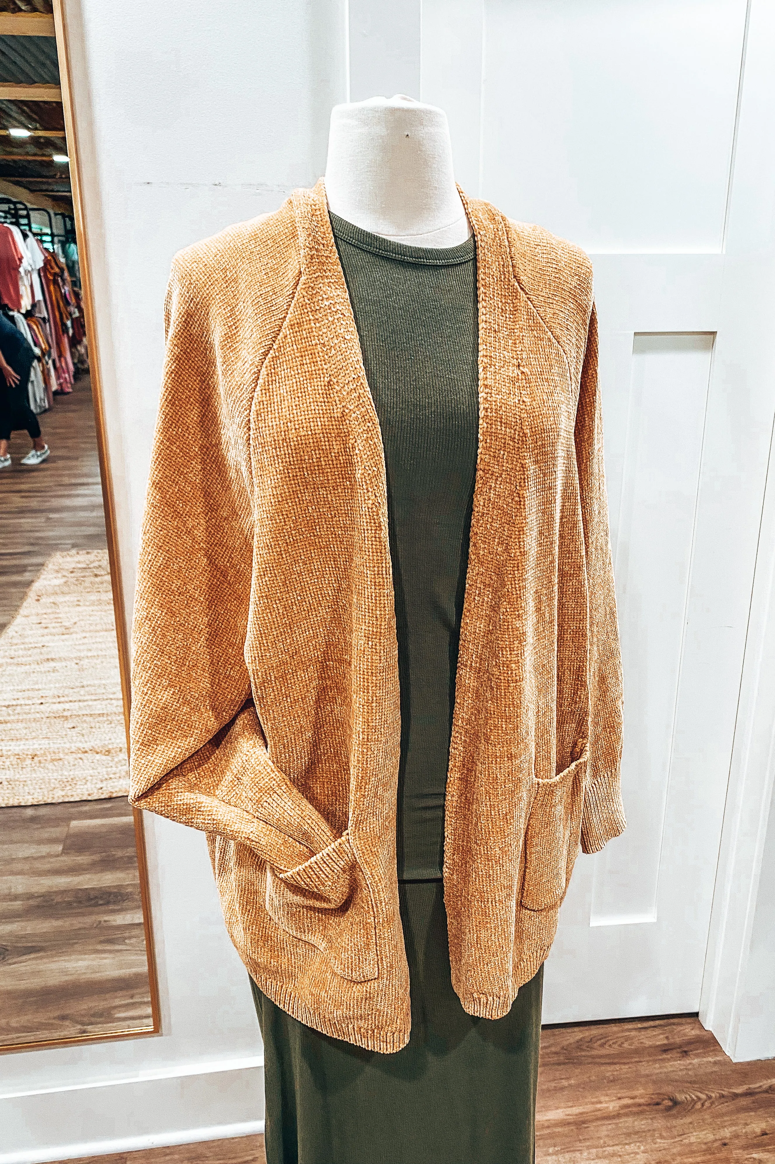 Millie Mustard Chenille Cardigan*SALE*