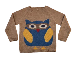 NW602 INDIGO OWL SWEATER