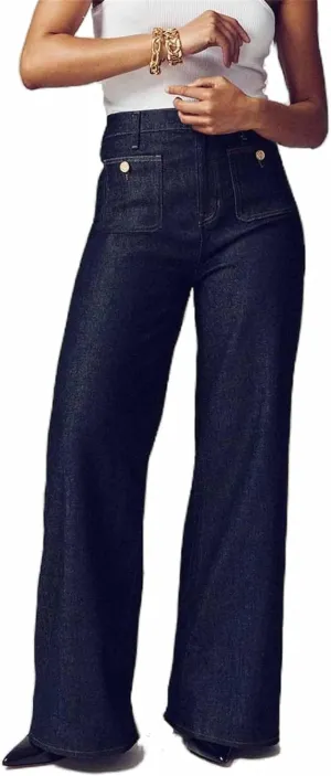 Oprah's Favorite Jeans, Oprah Pants, Oprah Jeans, Curvachic Jeans, Tummy Control Sailor Wide Leg Trouser