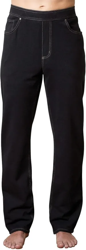 PajamaJeans Mens Pull On Jeans - Elastic Waist Pants Men - Pajama Jeans Denim Straight Leg Sweatpant Jeans Men Pull Up Jeans