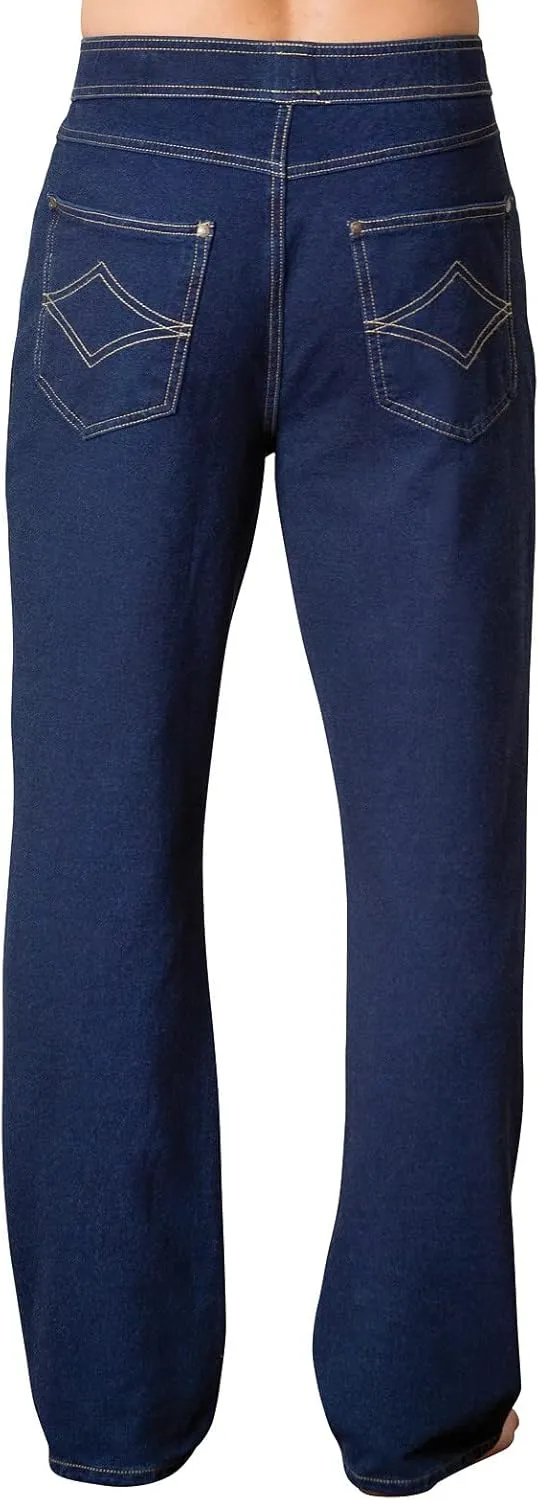 PajamaJeans Mens Pull On Jeans - Elastic Waist Pants Men - Pajama Jeans Denim Straight Leg Sweatpant Jeans Men Pull Up Jeans