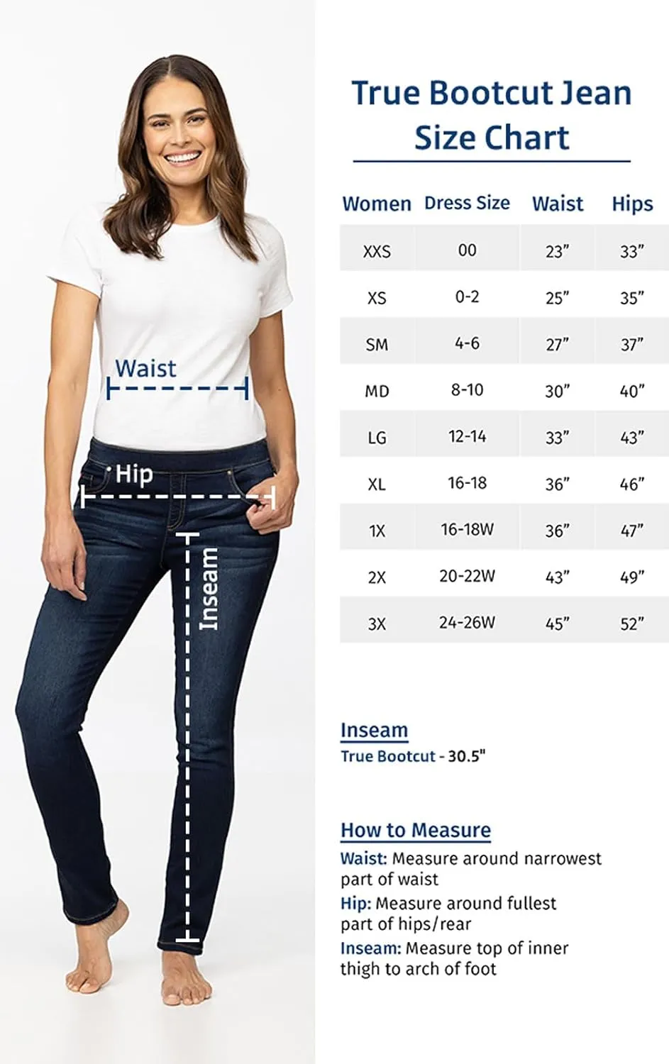 PajamaJeans True Fit Jeans for Women - Stretchy Jeans for Women