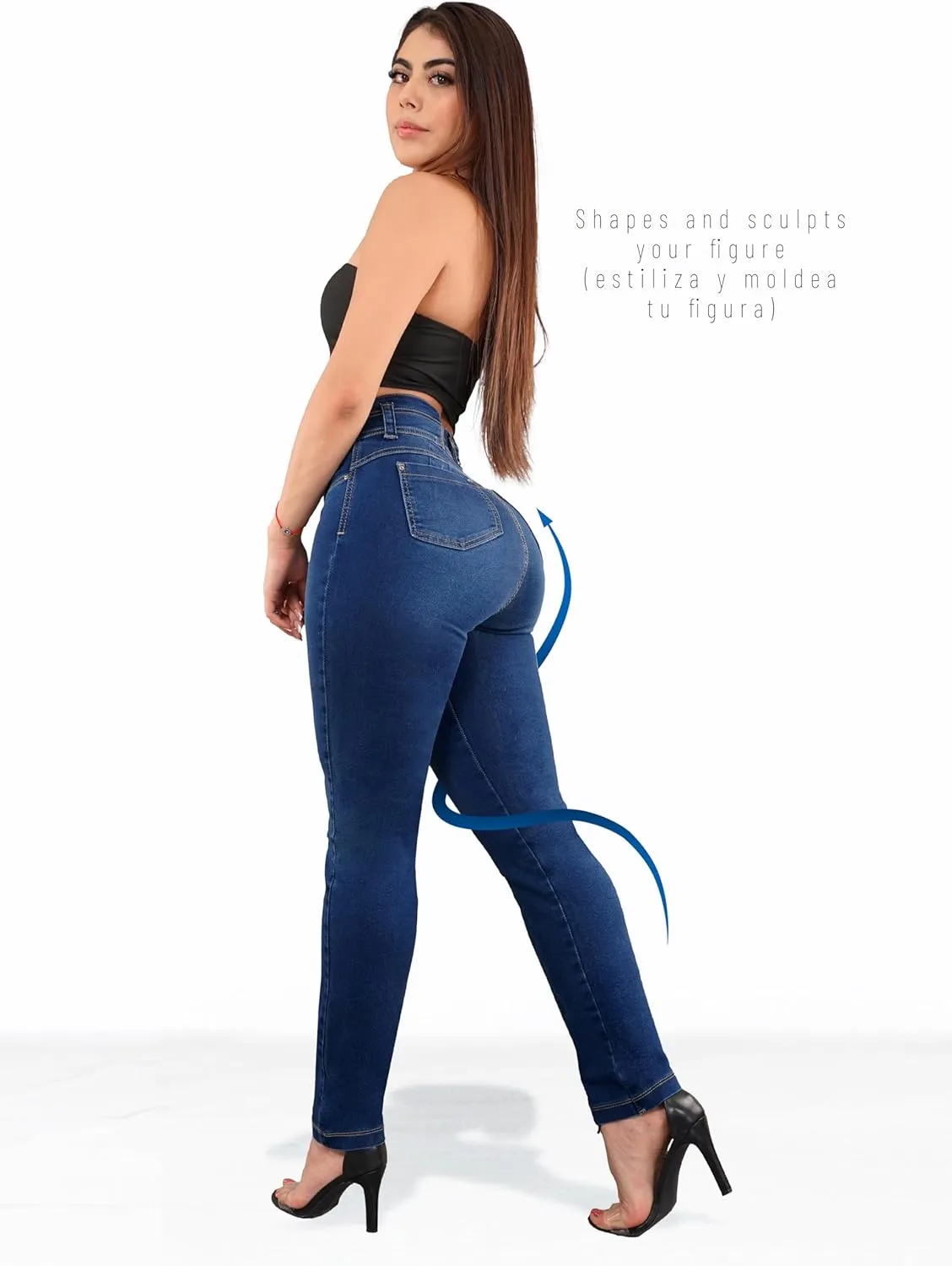 Pantalones Colombianos Levanta cola | Butt Lifting Jeans | High Waisted Jeans for Women | Colombian Jeans