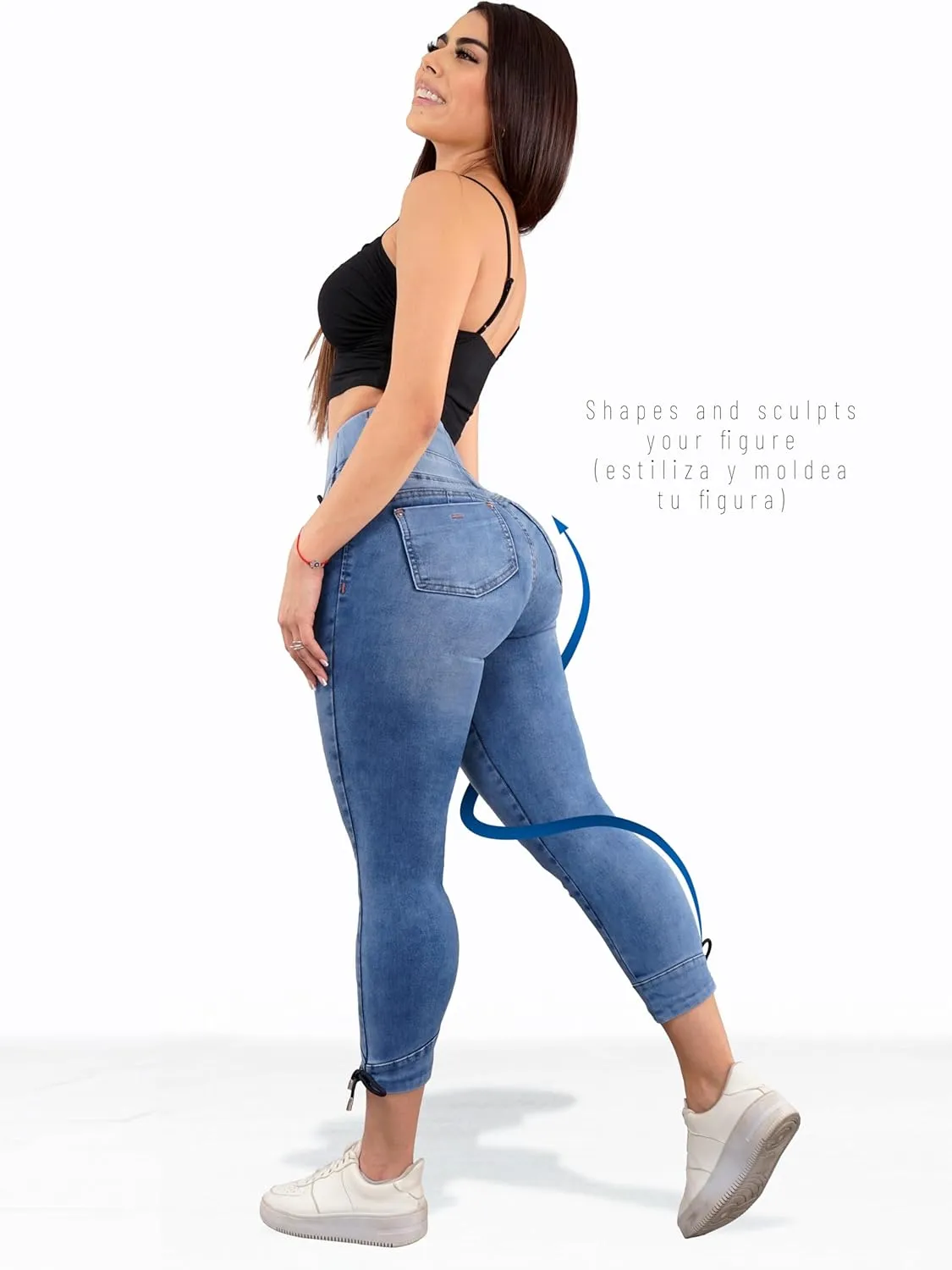 Pantalones Colombianos Levanta cola | Butt Lifting Jeans | High Waisted Jeans for Women | Colombian Jeans
