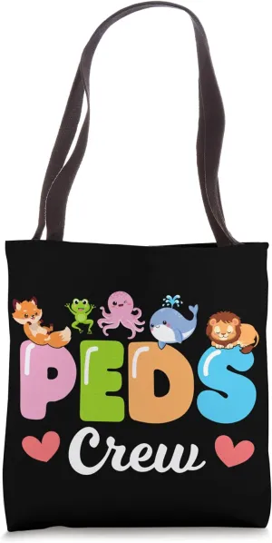 Pediatrics PEDS Crew Cute Animals PEDS Doctor Pediatric Tote Bag