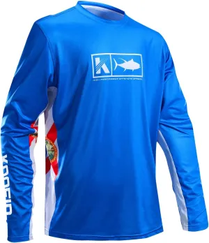 Performance Fishing Shirt Vented Long Sleeve Sunblock Shirt with Mesh
