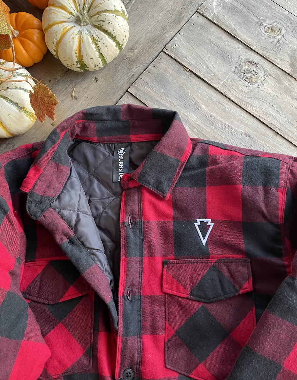 PUFFY PLAID FLANNEL JACKET