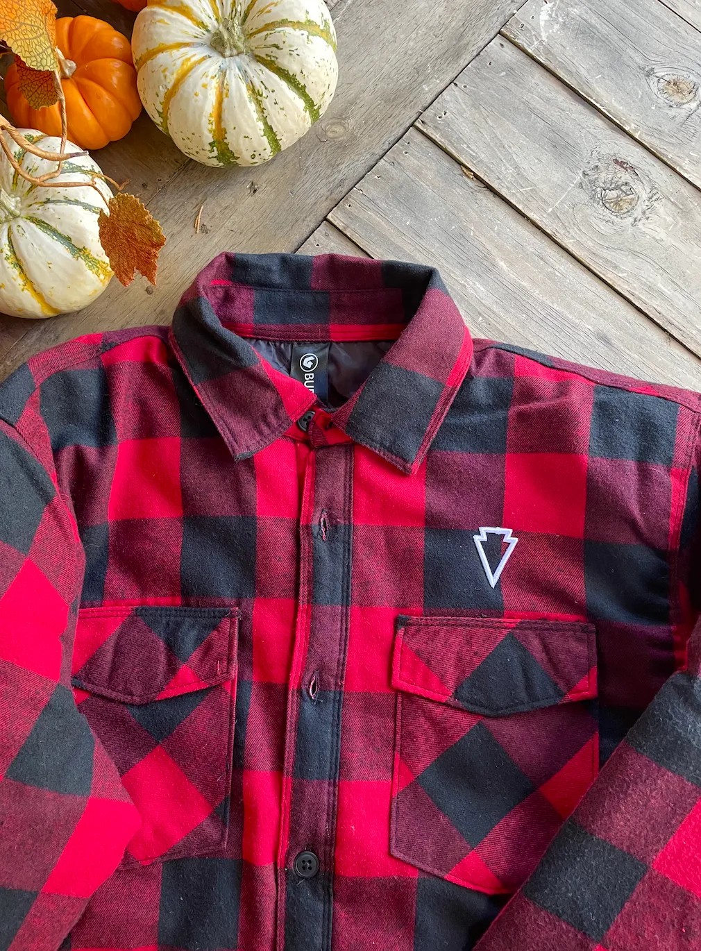 PUFFY PLAID FLANNEL JACKET
