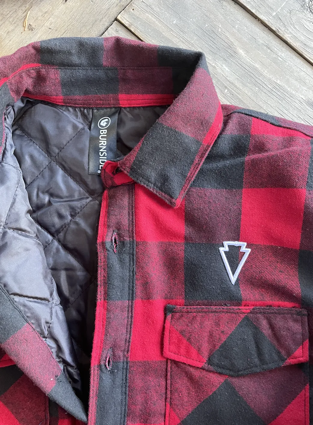 PUFFY PLAID FLANNEL JACKET