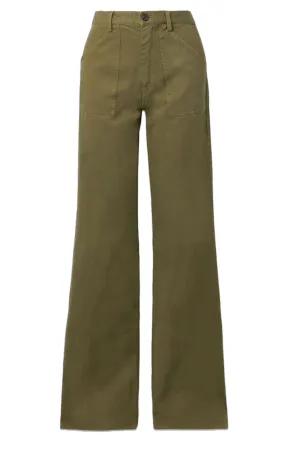 Quentin Cotton-twill Wide-leg Pants