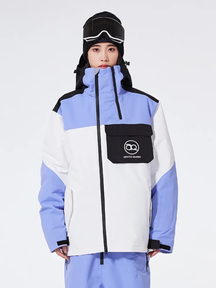 Rainbow Insulated Snowboard Jacket Women Outdoor Ski Coat