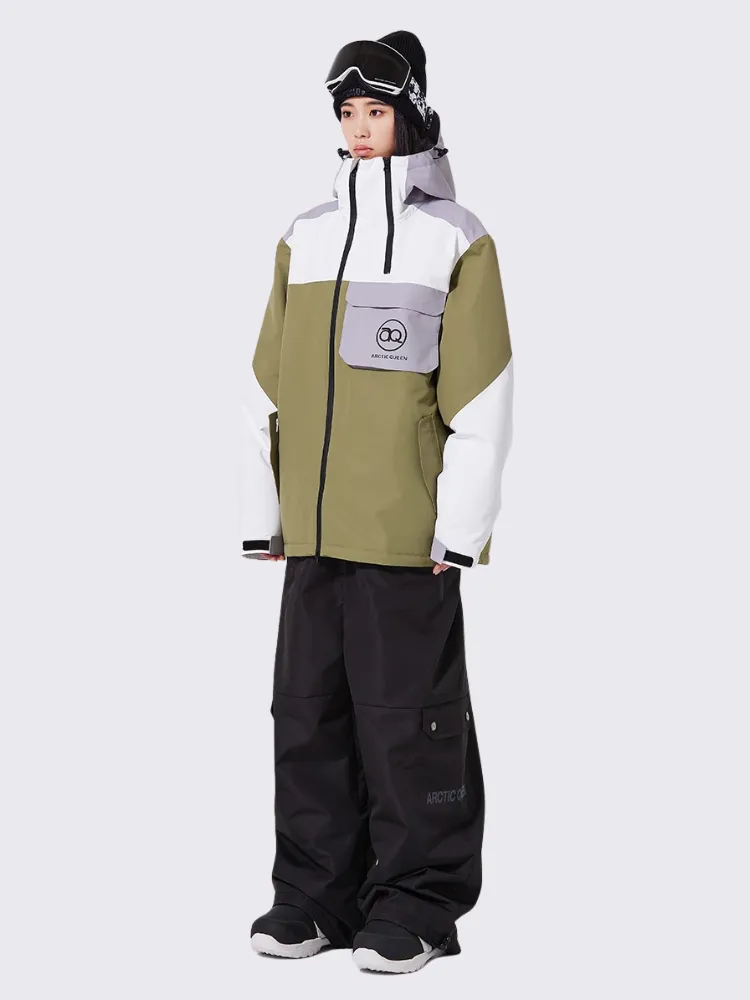 Rainbow Insulated Snowboard Jacket Women Outdoor Ski Coat