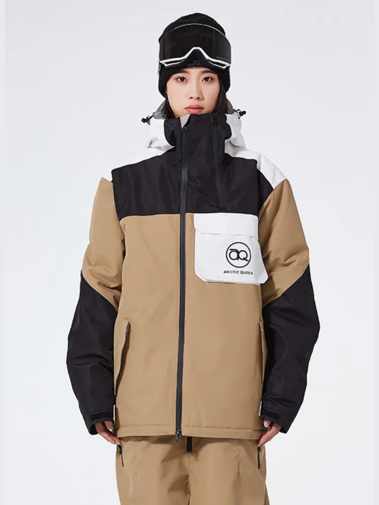 Rainbow Insulated Snowboard Jacket Women Outdoor Ski Coat