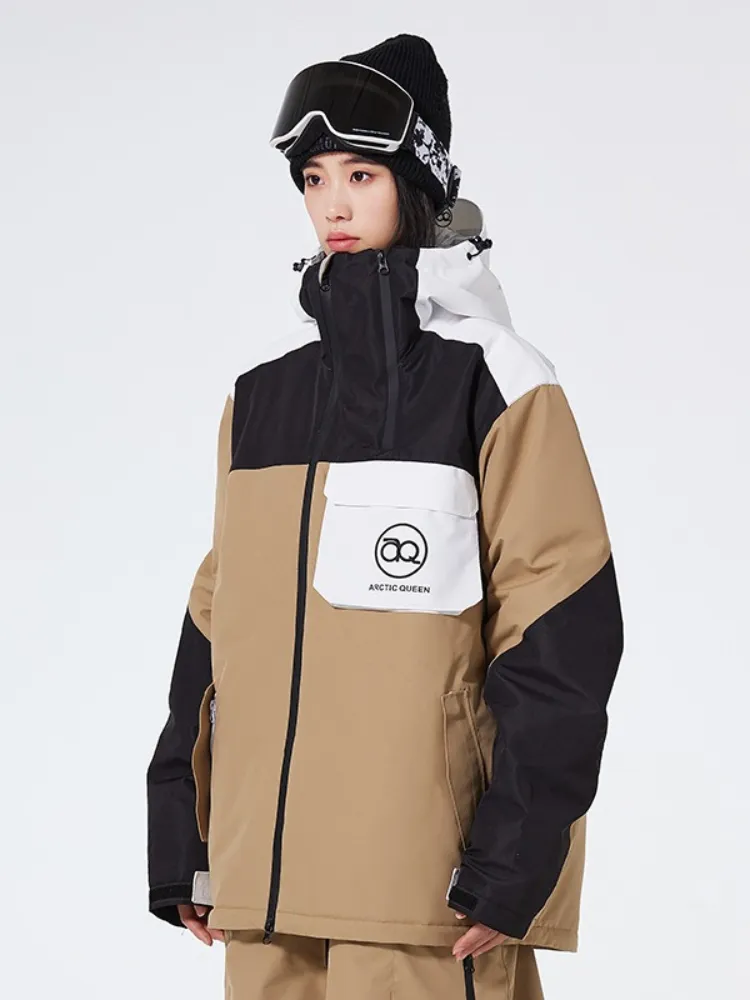 Rainbow Insulated Snowboard Jacket Women Outdoor Ski Coat