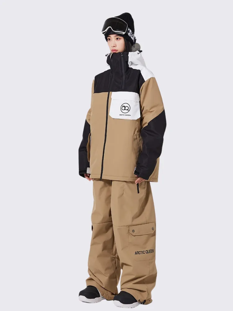 Rainbow Insulated Snowboard Jacket Women Outdoor Ski Coat