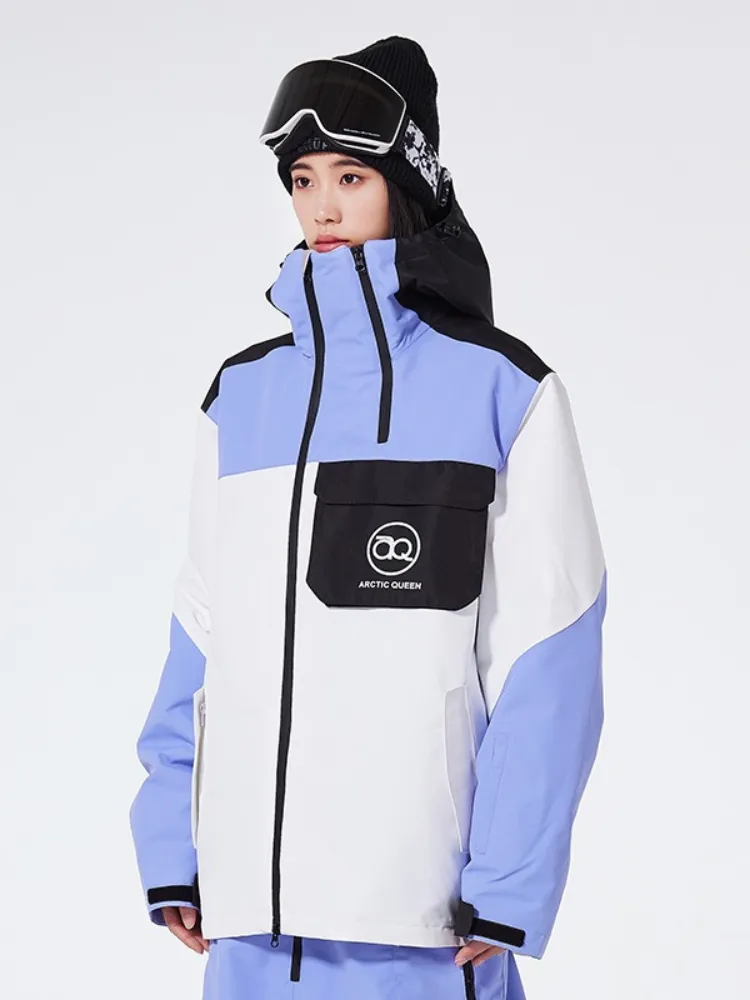 Rainbow Insulated Snowboard Jacket Women Outdoor Ski Coat