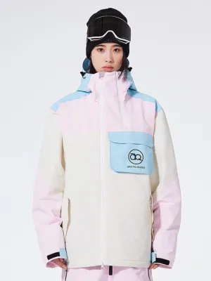 Rainbow Insulated Snowboard Jacket Women Outdoor Ski Coat